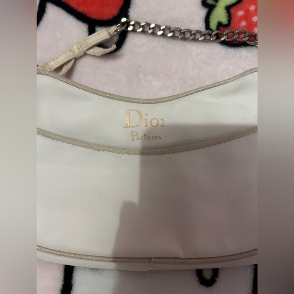 Dior Parfume Vintage Metallic Gold White Sling Mini Bag! - Picture 4 of 6